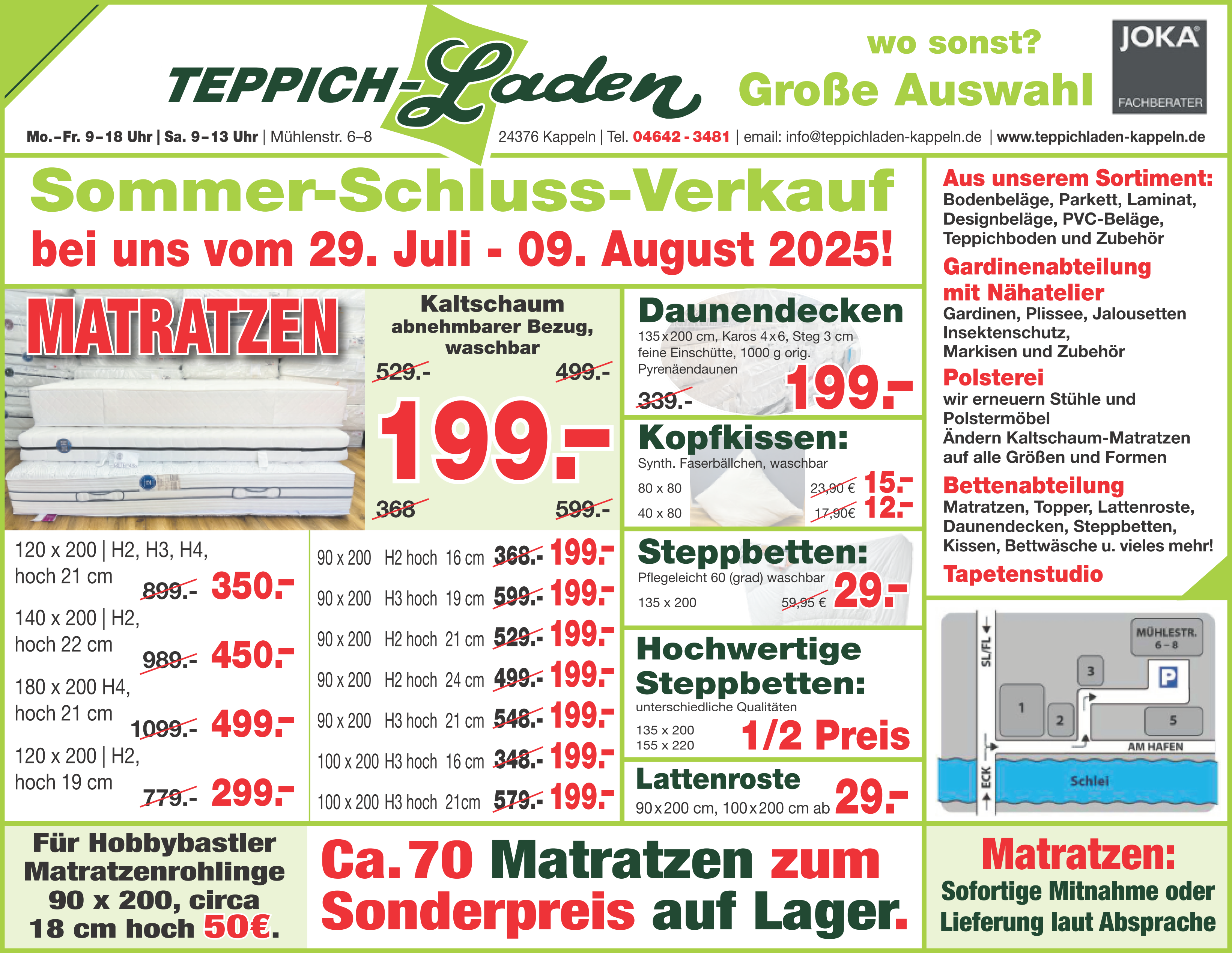 unsere aktuelle Werbung bis zum 9.8.2025<div><br><div>Wenn sie beim Kauf eines dieser Artikel den Code aktuelle Werbung